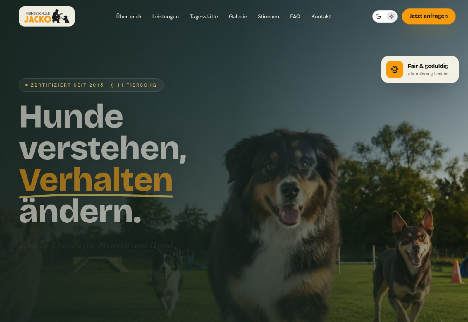 Hundeschule Jacko — Unternehmensseite
